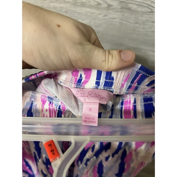 Lilly Pulitzer Palma Tube Top in Amethyst One Too Many Tassel Trim Sz Small - Picture 6 of 9